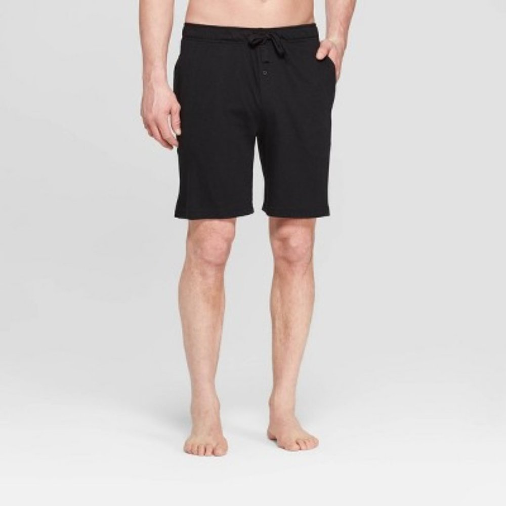 Goodfellow & Co™ Black Men's 9" Knit Pajama Shorts